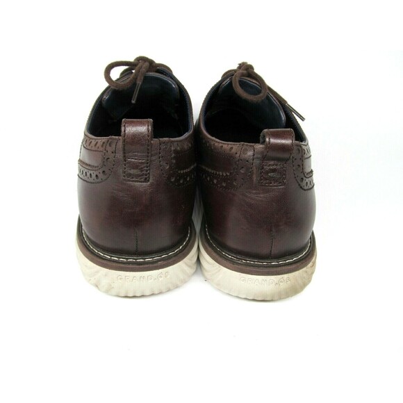 Cole Haan Grand O's Grand Evolution Brown Leather Wingtip Derby Size US 11.5 M - Picture 4 of 10